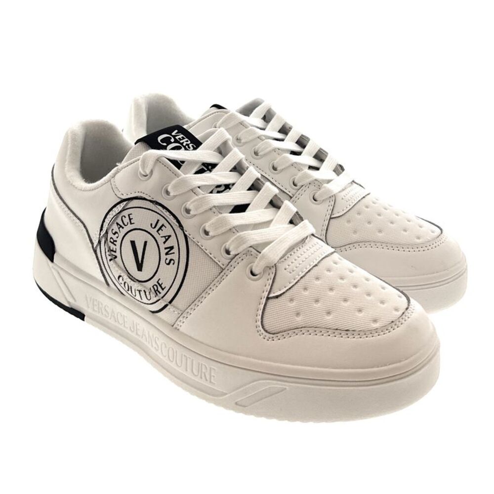 Versace Jeans Couture White Modern Low Top Mens Sneaker